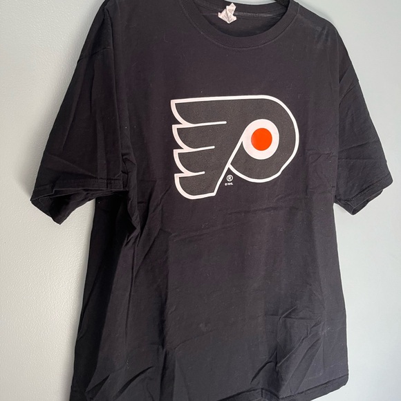 Philadelphia Flyers NHL Licensed Hockey Logo T-Shirt Men’s XL Black - Picture 3 of 5